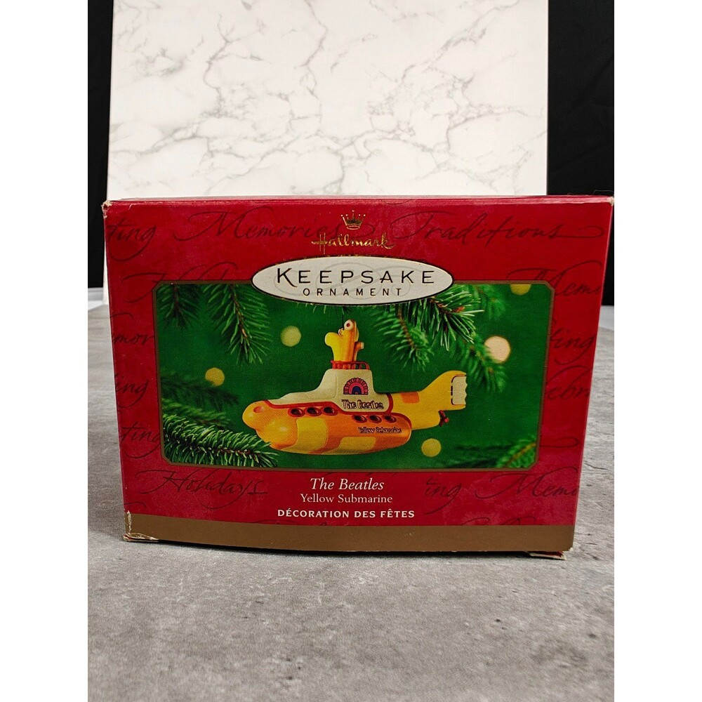 Hallmark Keepsakes Christmas Holiday Ornament 2000 The Beatles Yellow Submarine